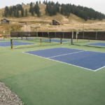 Pickleball court at Koocanusa Village